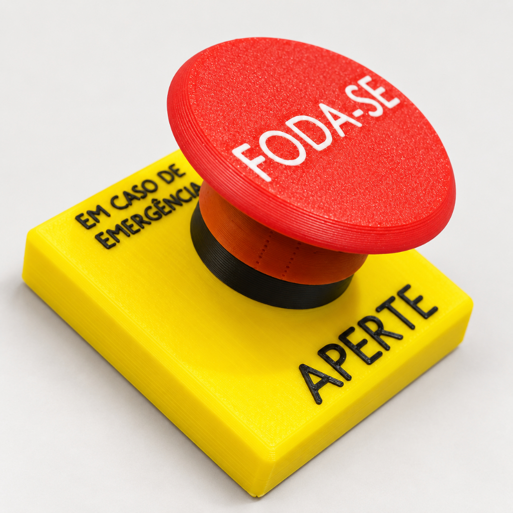 Botão do F*da-se Fidget Toy Antiestresse com Switch Mecânico Presente sensorial  e Engraçado
