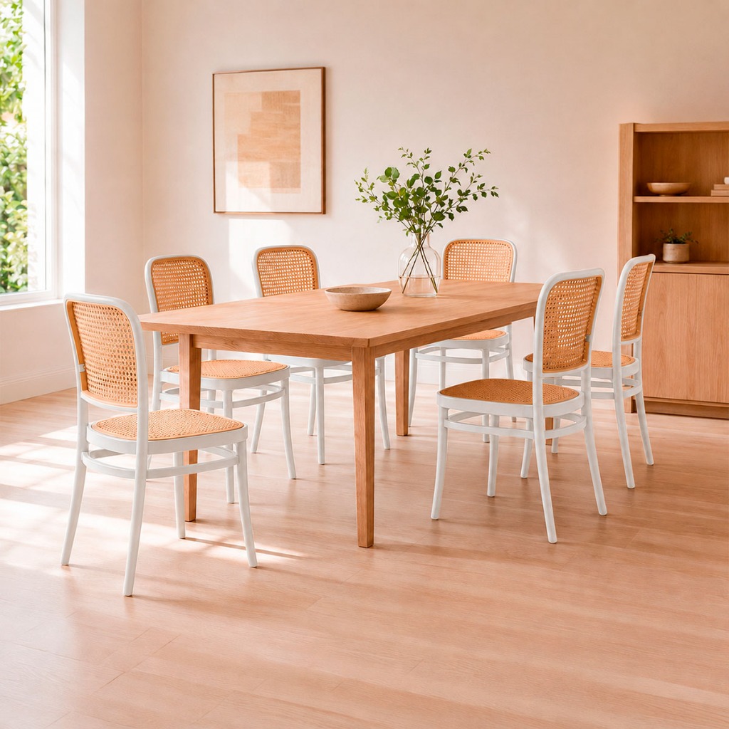 Kit 6 Cadeiras Roma em Polipropileno para Sala de Jantar e Cozinha Design Moderno Branca Suporta até 120kg