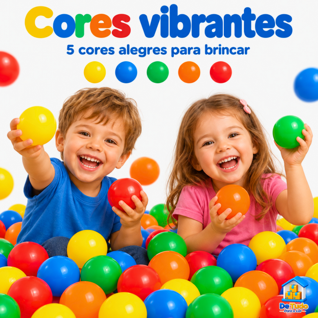 Bolinhas Coloridas Para Piscina Criança Pet Pets Não Amassa Plástico Resistente