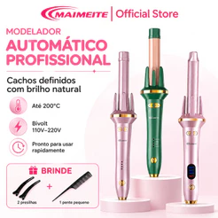 MAIMEITE Modelador de Cachos Ferro De Cacho Cacheador 25mm Rotação Automática Bivolt Rápido Cachos Cabo Giratório 360°