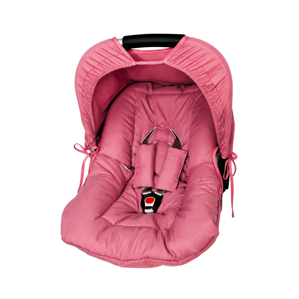 Combo - Capa para Bebê Conforto, Capota Protetora Solar e Protetores de Cinto - Diversas Cores