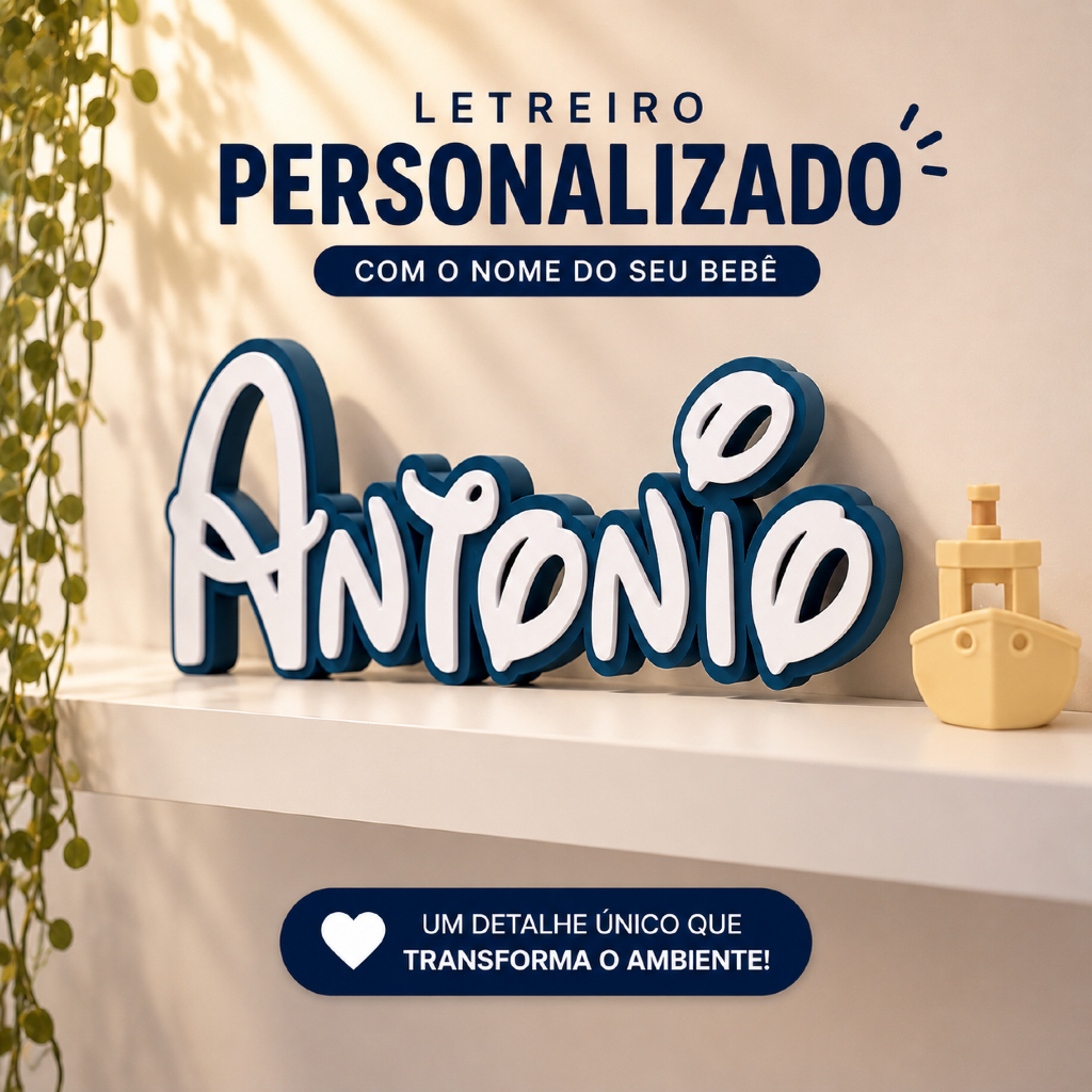Nome Personalizado Letreiro Decorativo Infantil Decoração Quarto de Bebê Estilo Disney Chá de Bebê Presente Maternidade