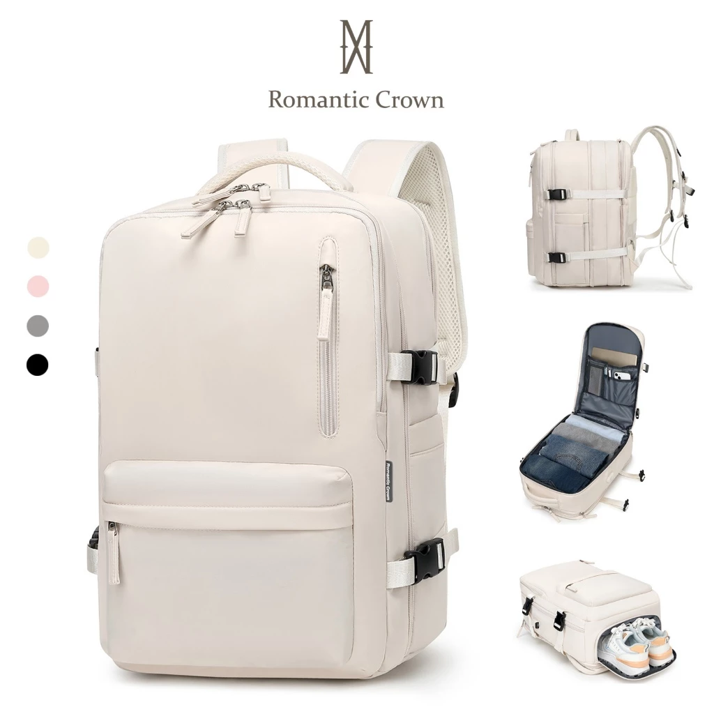 Mochila Vlagem Feminina Masculinas Multifuncional Reforçada Impermeável Expansível Mochila Notebook Antifurto USB
