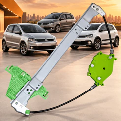 Máquina Vidro Elétrica Traseira Esquerda VW Fox 2003 a 2021 SpaceFox 2006 a 2021 CrossFox 2005a 2021