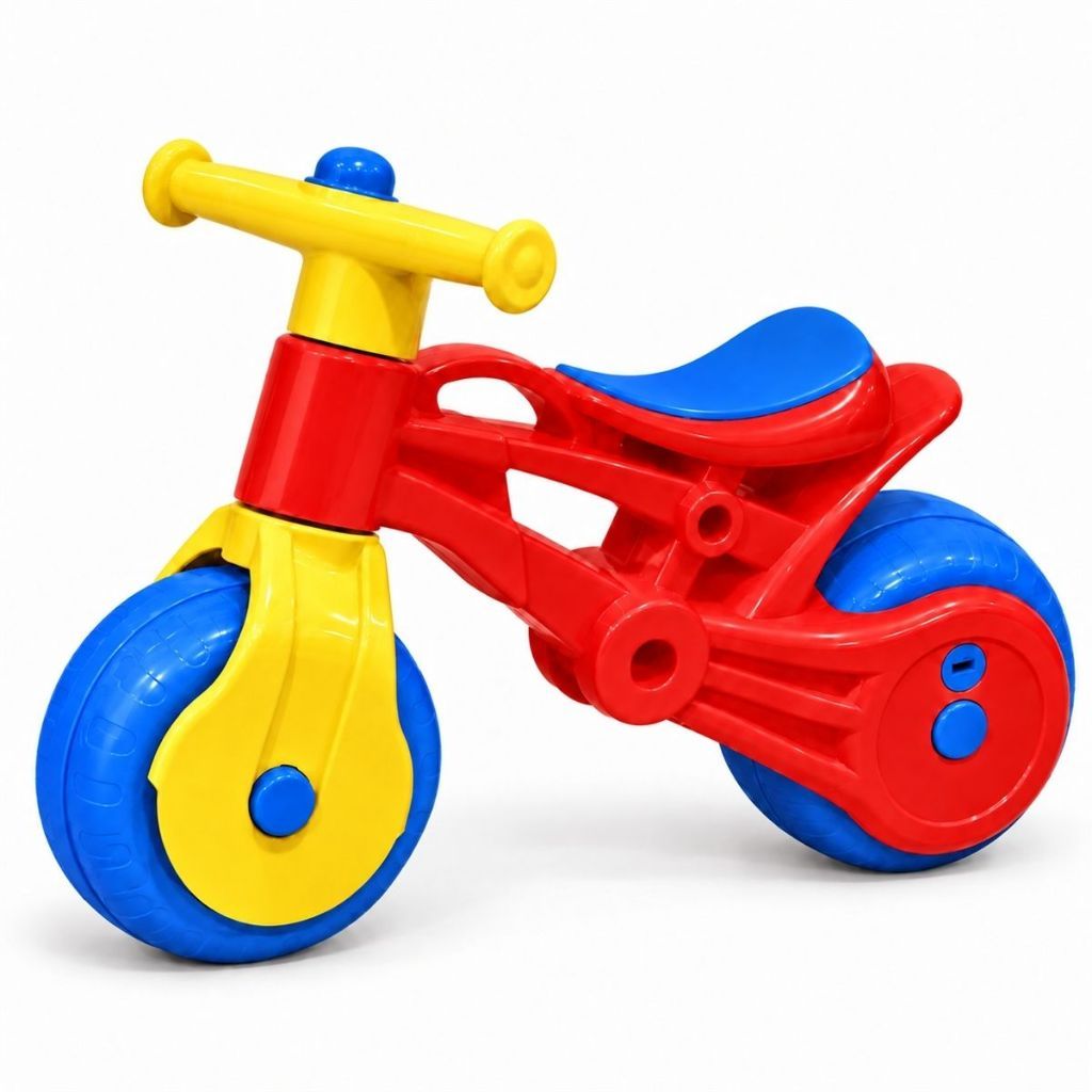 Bicicleta Infantil Sem Pedal Baby Rider Vermelha Usual Brinquedos Bicicletinha de Equilíbrio com Guidão