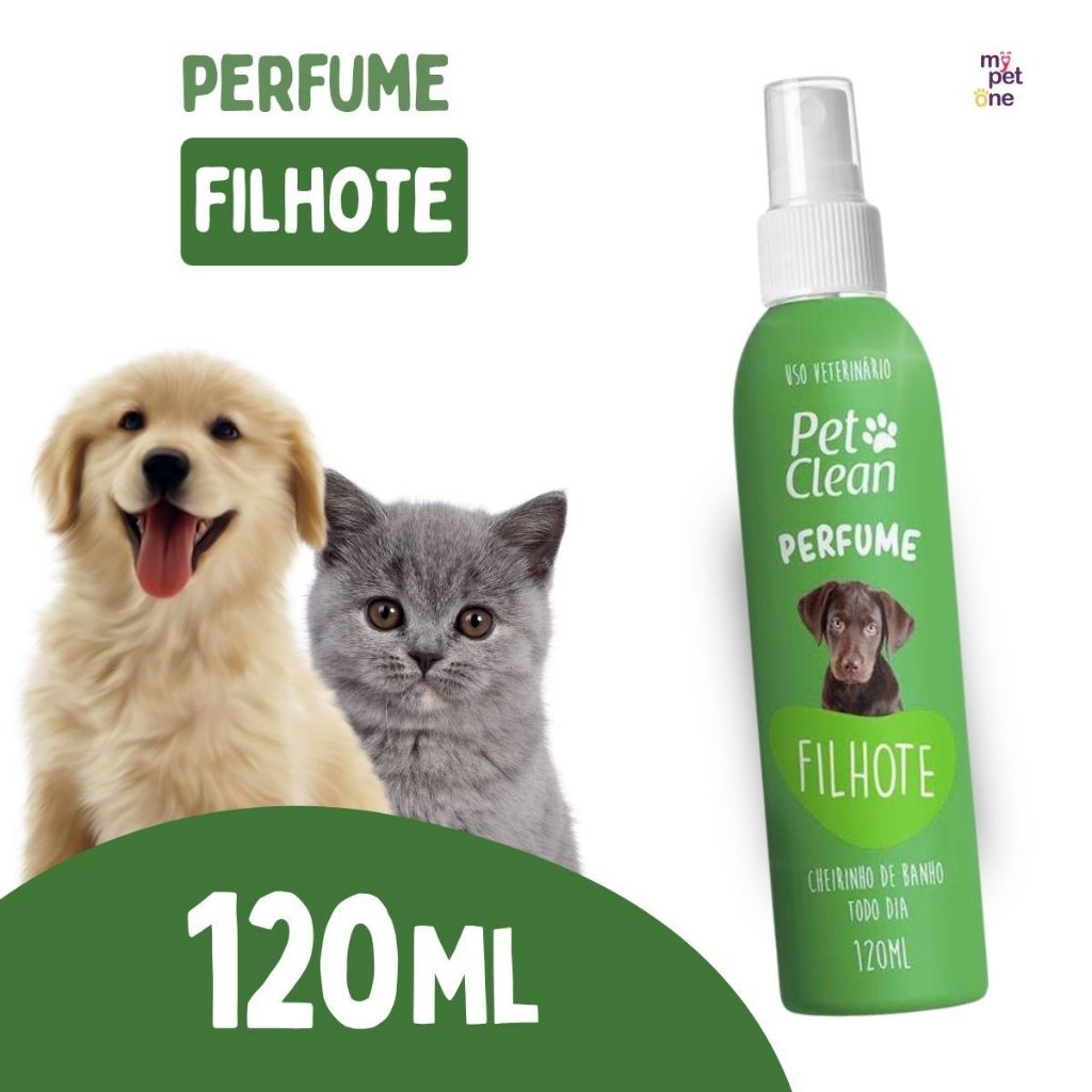 Perfume Para Cães Filhotes Pet Clean - 120mL