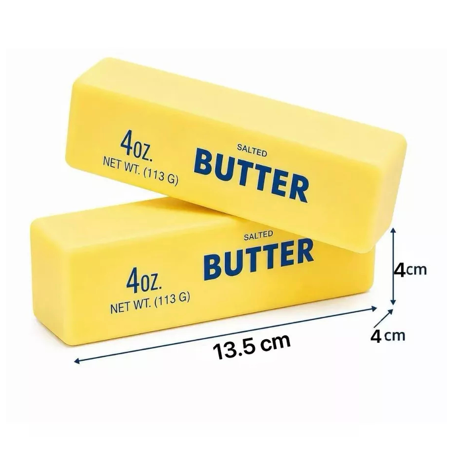 Brinquedo Squishy De Espuma Barra De Manteiga Butter 13.5cm Sensorial Mole Slow, Fanwix
