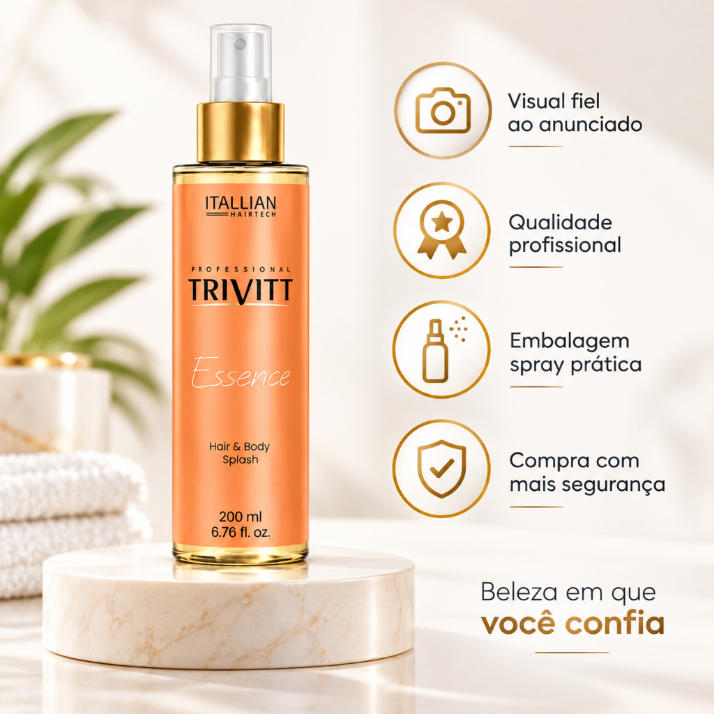 Hair Body Splash Trivitt Essence Perfume Corpo E Cabelo — imagem 2 de 2