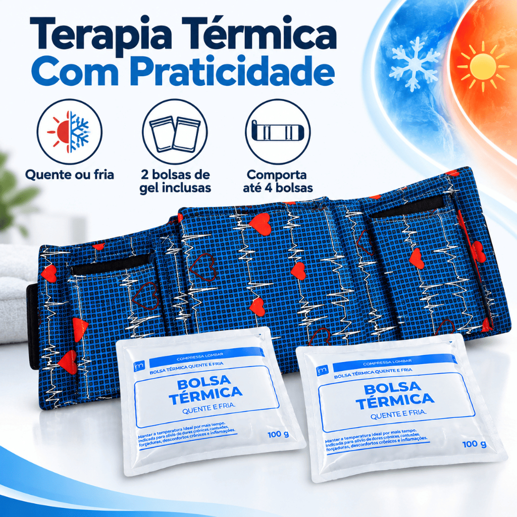 Cinta Suporte P/ Bolsa Térmica Compressa Facial Quente Fria