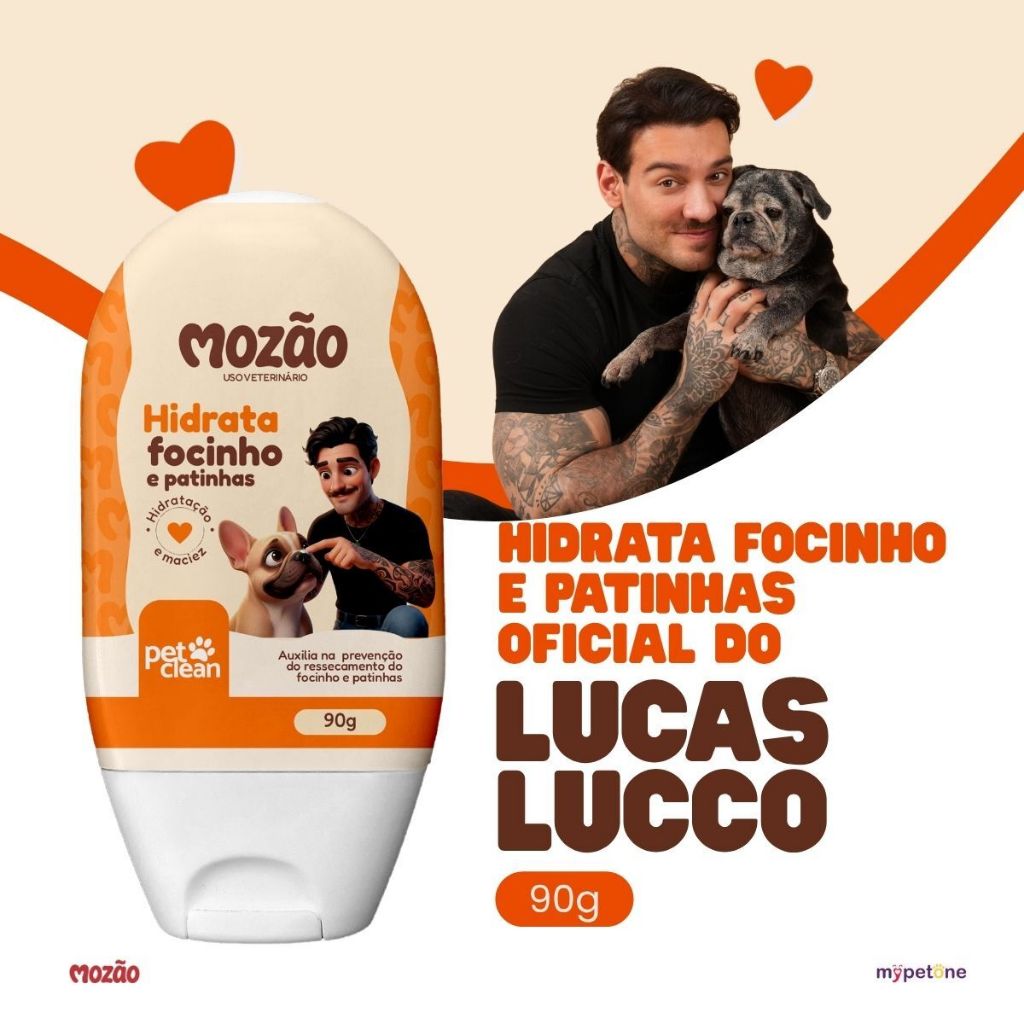 Hidratante Focinho E Patinhas Mozão 90g Lucas Lucco Hidratação E Maciez