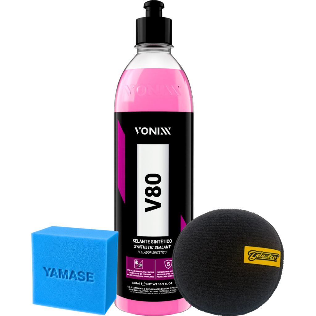 Kit Proteção V80 Vonixx 500ml + Aplicador Detailer E Yamase