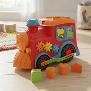 Brinquedo Educativo Trenzinho Didático Encaixe Peças Bebê 1 Ano
