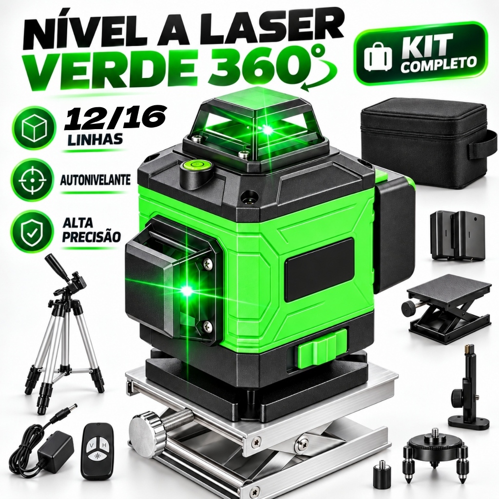 12/16 Linhas Nível a Laser Ajustável Nível 360 ° Medição Da Linha De Ferramentas Rotativas