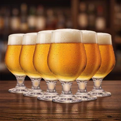Taça Vidro Beer Master Cerveja Chopp Bar Restaurante Jantar 6 Peças 380ml Ruvolo
