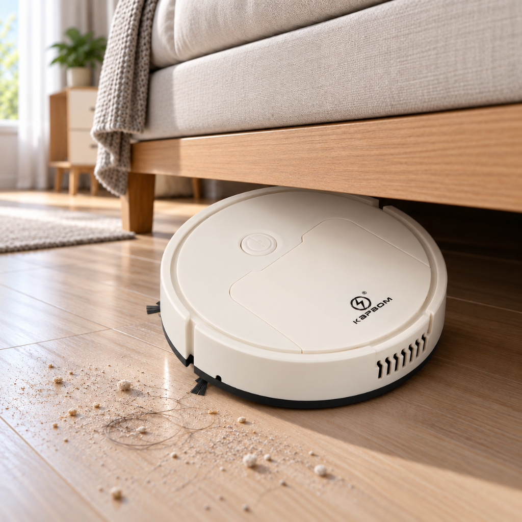 Robô Aspirador De Pó Inteligente 3 Em 1 Cm Sensor Passa Pano Limpa Casa