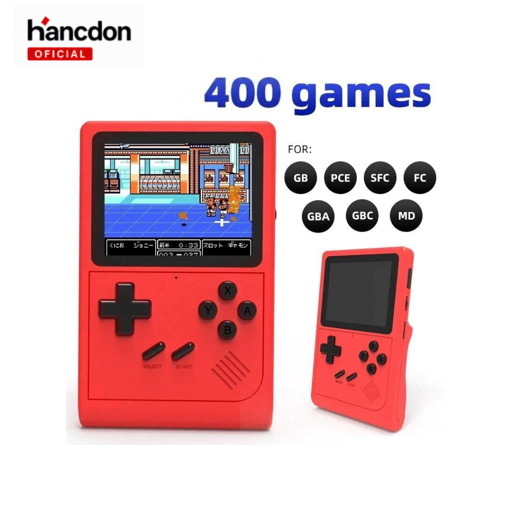Console de Jogo Portátil YXJ01 Tela Colorida Estilo Retrô – Jogos Clássicos – Branco/Azul/Vermelho/Amarelo/Pret