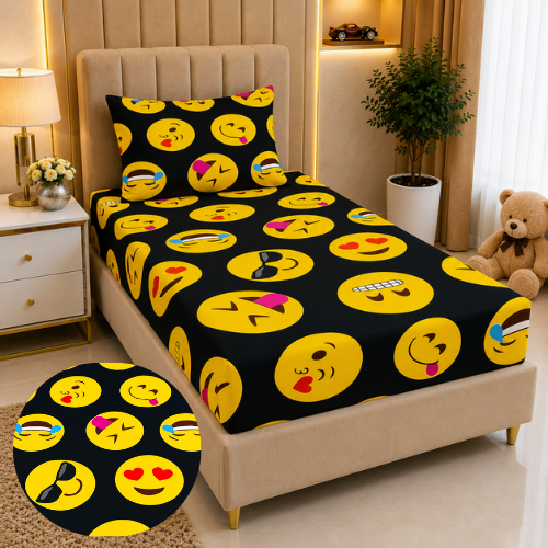 Kit Jogo Lençol Solteiro Cama Infantil  Elástico 02 Peças  Personagens Tematicos Promoção