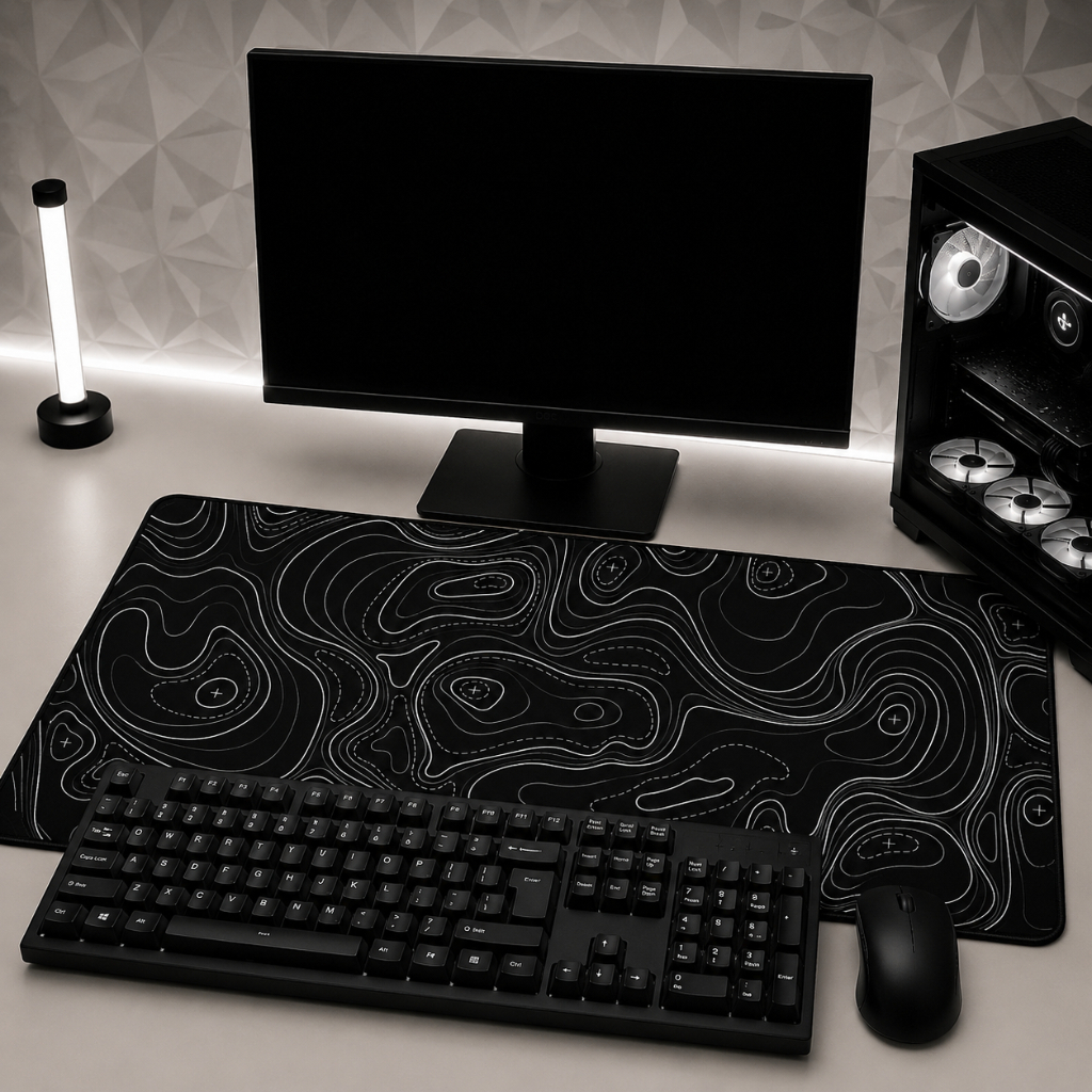 Mouse Pad Gamer Alta Precisão Desk Pad Antiderrapante Grande Base Emborrachada para Teclado e Mouse