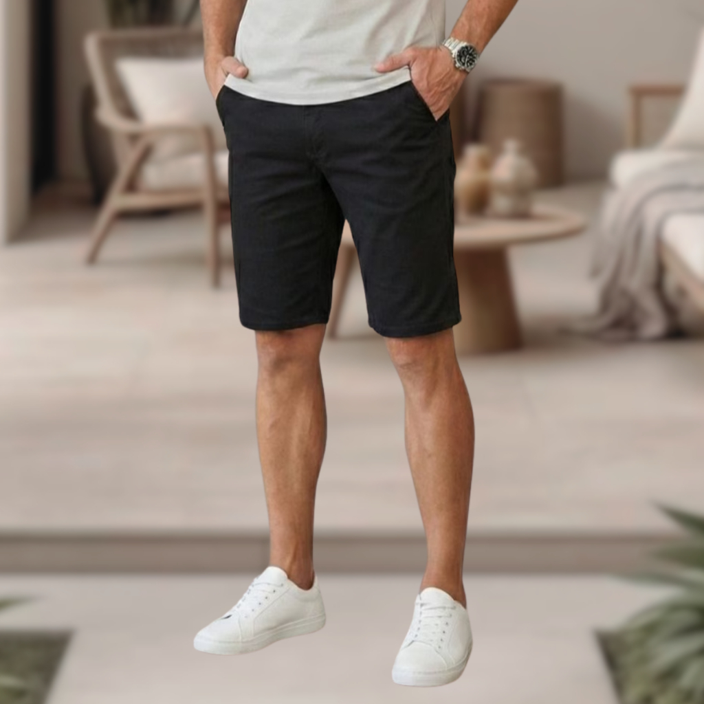 Bermuda Jeans Masculina Verão Casual Confortável Elastano Estilo Livre Praia Moderna Tendência Qualidade Legitmo