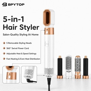 Escova Secadora 5 em 1 Modeladora Profissional Alisadora de Cabelo Anti Frizz BPY TOP