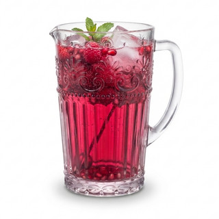 Jarra Wolff Mauve 750ml de Cristal Lapidado com Design Clássico para a Mesa Posta Ideal para Água Suco e Bebidas Geladas
