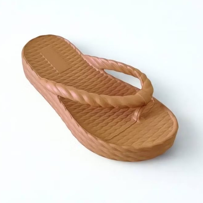 Chinelo Tamanco Nuvem Trançado Anabela Plataforma Feminino Leve Antiderrapante 33 ao 40