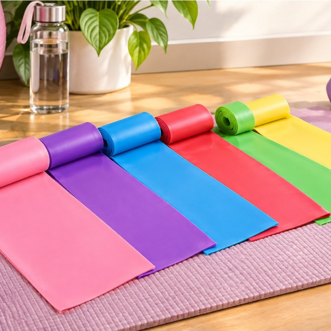 Kit 3 Faixas Elásticas de Resistência para Yoga, Pilates e Treino – Faixa Fitness TPE