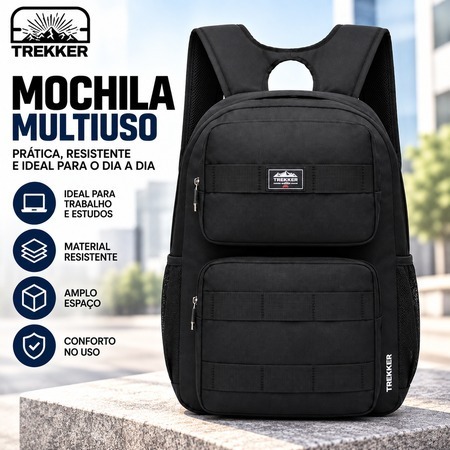 Mochila Trekker Executiva Masculina Feminina Espaçosa Resistente trabalho Faculdade
