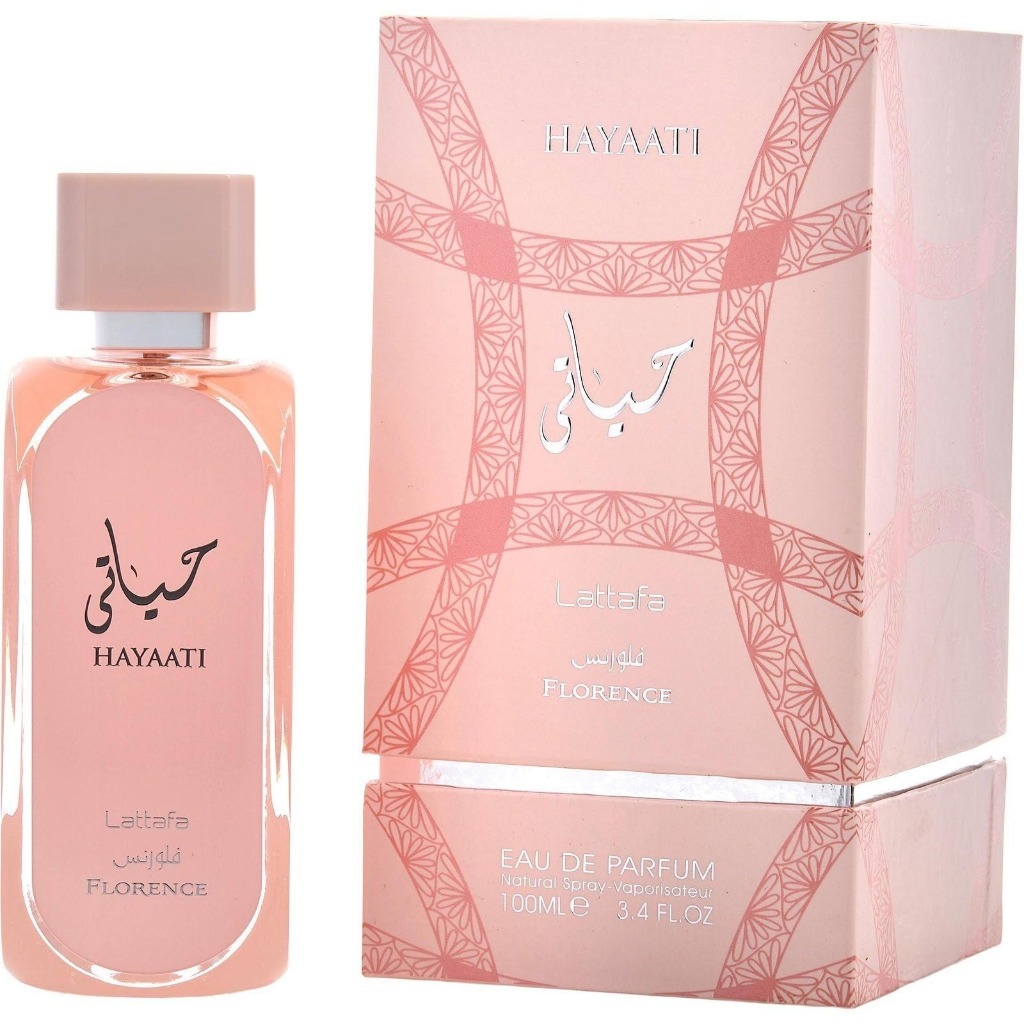 Perfume Árabe Lattafa Hayaati Florence Eau de Parfum Feminino 100ml Original Lacrado