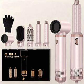Escova Secadora 5 Em 1 Conjunto De Secador De Cabelo Multifuncional