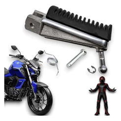 Pedaleira Dianteira Direita Pedal Apoio Direito Yamaha Yamaha Fz15 2022 Até 2026
