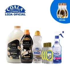 Kit Coala Novidade que Perfuma - Chá Branco Brinde 3 Limpadores Perfumados Coala 500ml