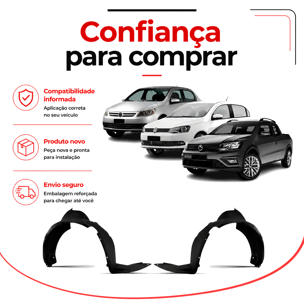 Parabarro Dianteiro Gol Voyage Saveiro G5 G6 G7 2009 2010 2011 2012 2013 2014 2015 2016 2017 2018 1ª Linha Novo · foto 2