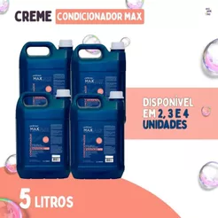 Condicionador Max Hidratação 5 Litros Cachorro Pet Clean Cães Gato Profissional 1,2,3 ou 4 Unidades