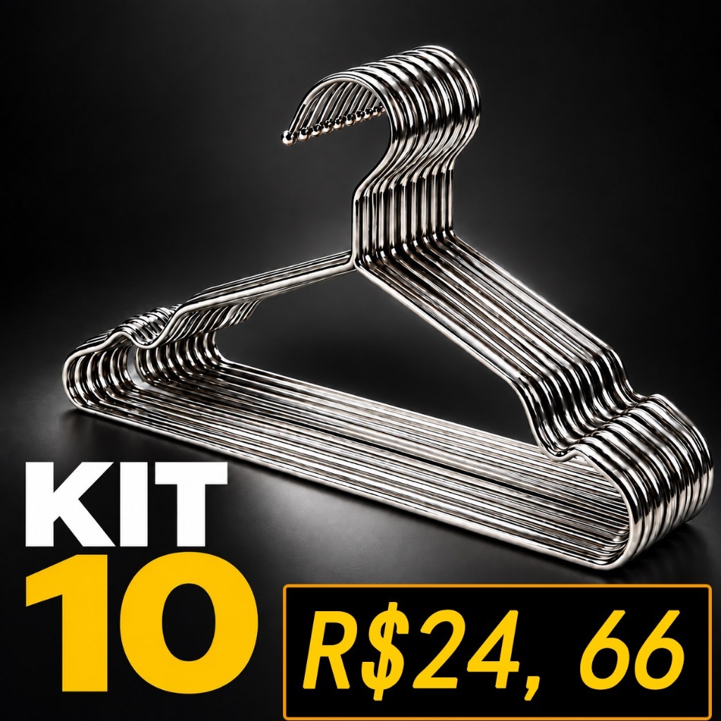 Cabide Aço Inoxidável 40cm Antiderrapante 10 20 30 40 Pcs Para Camisas Vestidos Casacos Organização de Guarda-Roupa