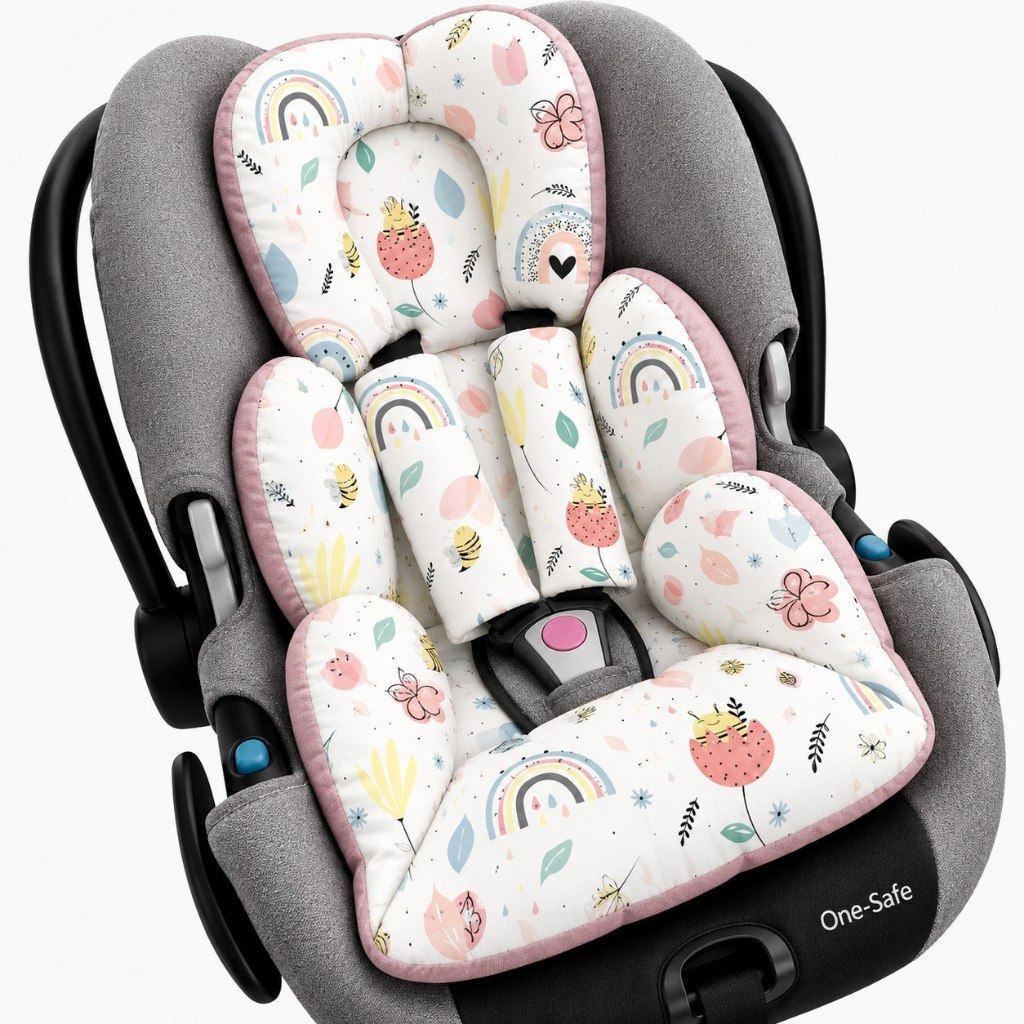 Colchonete Para Bebe Conforto Protetor DE Cinto Dupla Face Modelo Universal