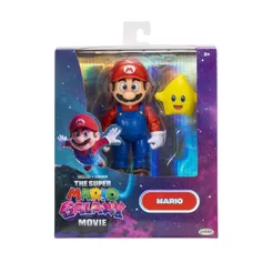 Boneco Mario de 12cm com Estrela - Super Mario Galaxy Filme