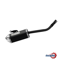 Escapamento Bros Nxr 160 Mini Tri Preto Fortuna