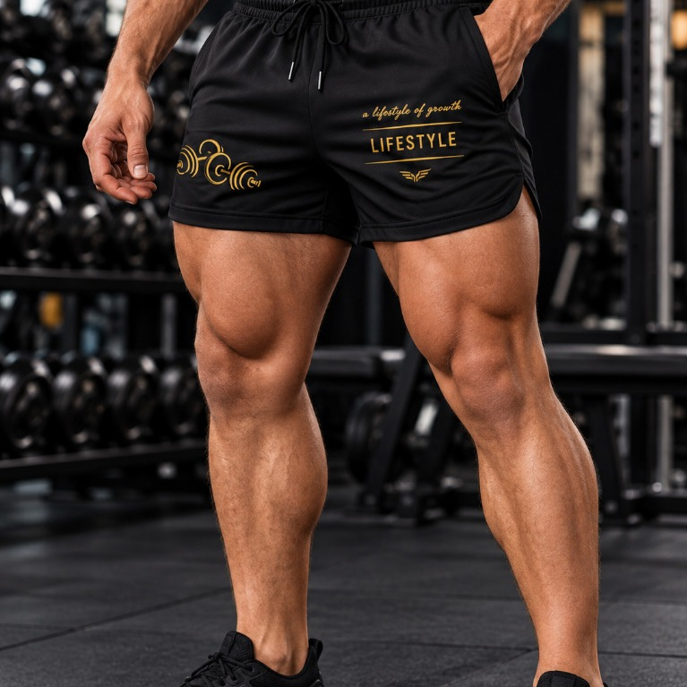 Short Masculino Dry Fit Curto Academia Musculação Treino Fitness Esportivo Secagem Rápida Respirável Lifestyle