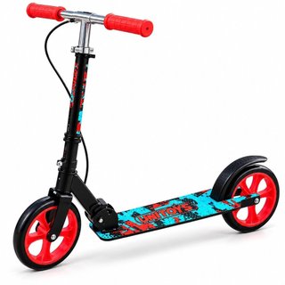 Patinete Infantil Dobrável com Freio Traseiro com Rodas Grandes Resistente