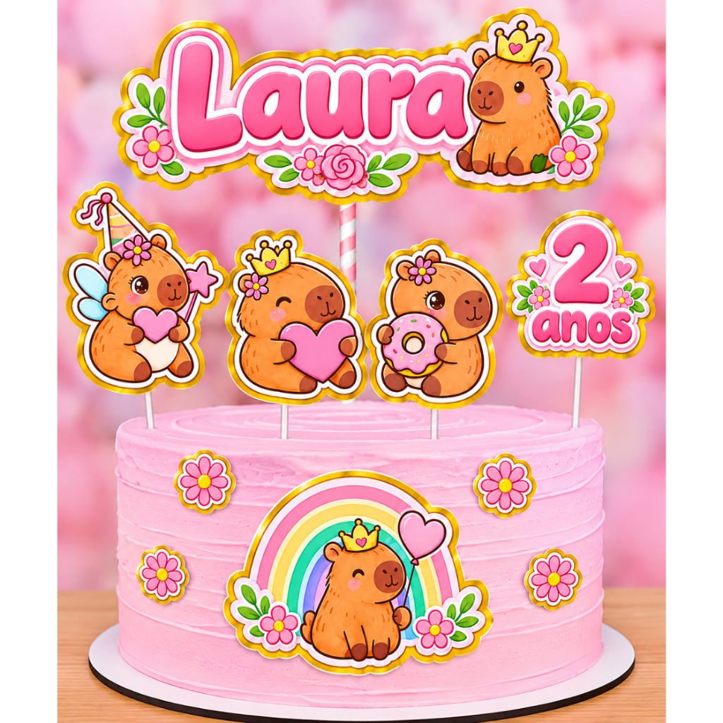 Topo de Bolo Personalizado Economico | Qualquer Tema | Festa Aniversário