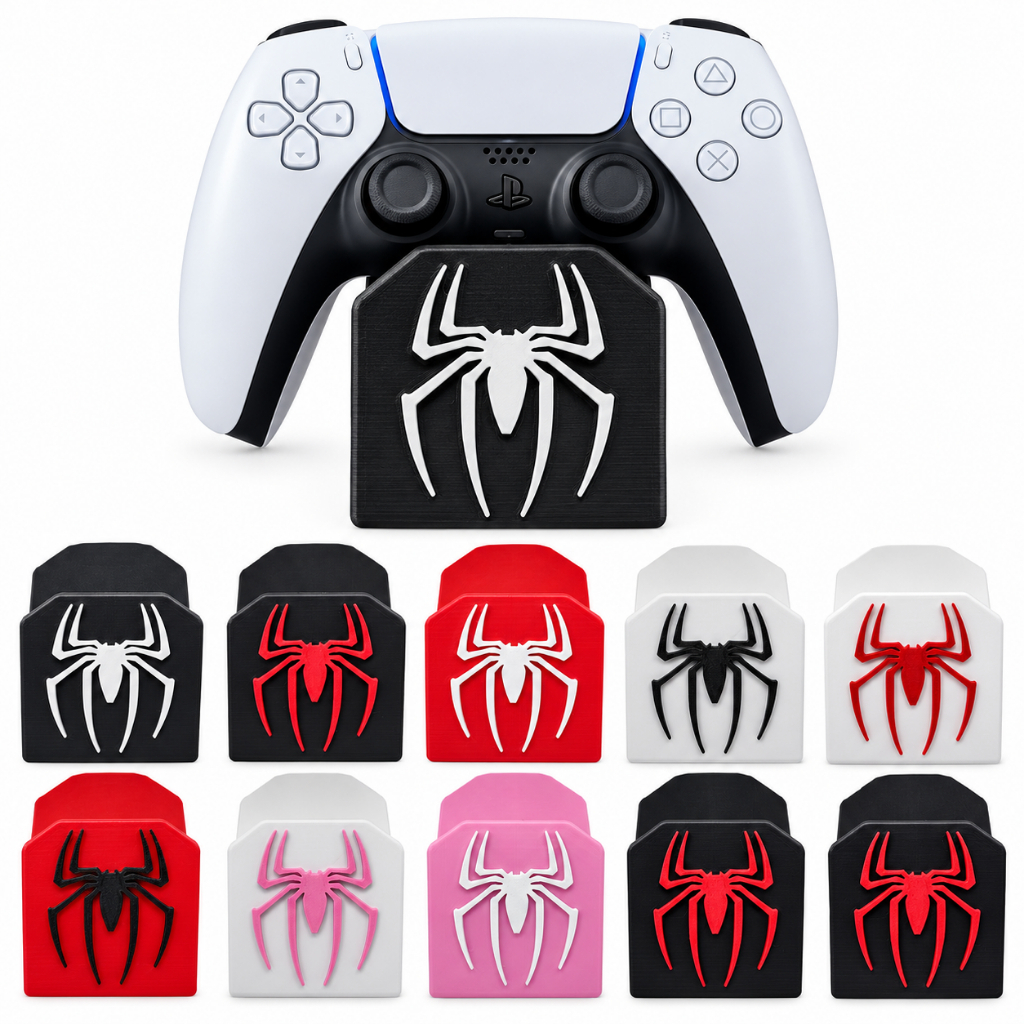 Suporte Base Expositor Controle Manete Gamer Jogo Homem Aranha Spider Man PS5 PS4 Xbox One Series Geek Setup