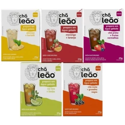 Kit Chá Leão Preparo Em Água Gelada 5 Caixas