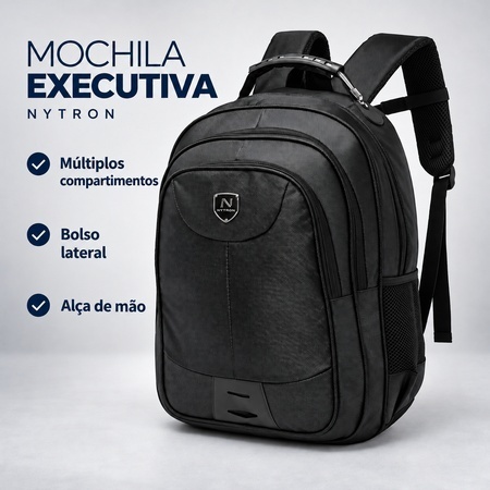 Mochila Masculina Executiva Trabalho Faculdade Notebook Resistente