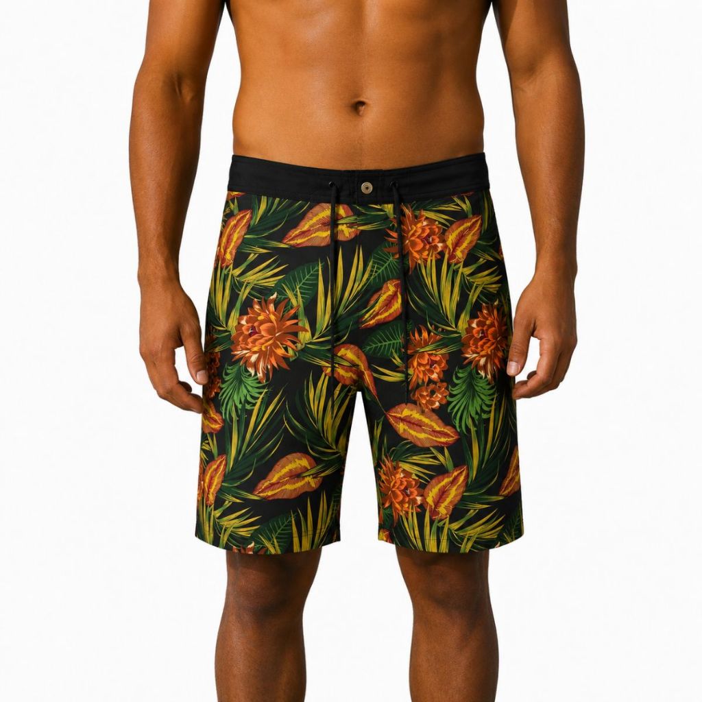 Bermuda Tactel Masculina Elastano Estampada Academia Praia