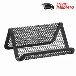 Expositor Porta Cartões de Visita de Ferro Suporte Metálico para Mesa Balcão Escritório