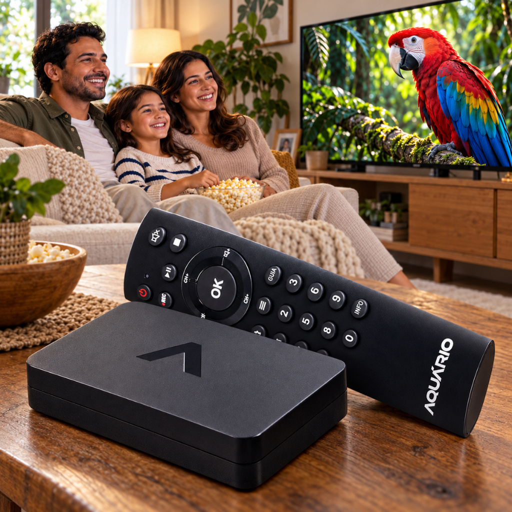 Conversor Digital TV Aquário DTV-9000 Receptor Digital para… (Box Eletronic)