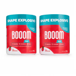 Kit 2 unidades Creatina Big Monohidratada Boom -3 Em 1 C/colágeno E Bcaa Sabor Pink Lemonade 300g
