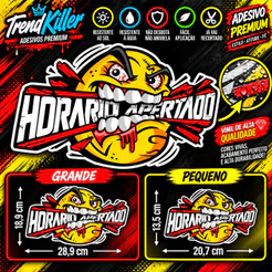 Adesivo Para Caminhão, HORÁRIO APERTADO / Carro, Moto, Caminhão, Capacete, Bike + Brinde Especial