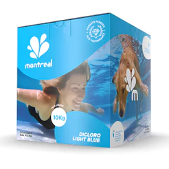MONTREAL CLORO DICLORO LIGHT BLUE 10 Kg - CAIXA